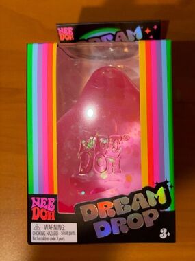 🩷NeeDoh Pink Sparkle Dream Drop Squeezy Toy